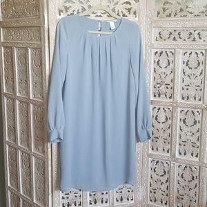 Blue long sleeve dress